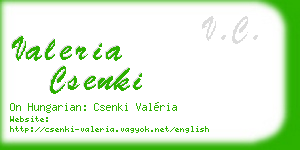valeria csenki business card